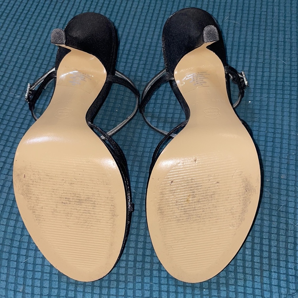 Strappy Rhinestone Dress Sandals- Size 9 - Picture 6 of 6